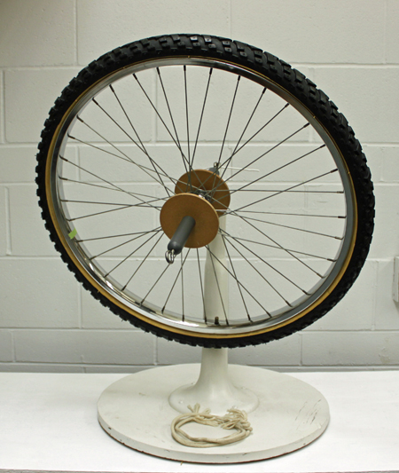 DRD03 - Conservation of Angular Momentum, Bicycle Wheel Gyroscope